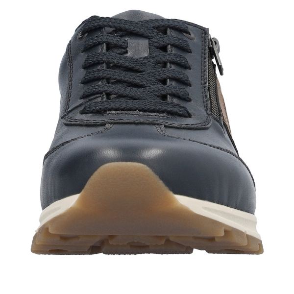 Rieker Men's shoes | Style B0501 Casual Lace-up with zip - Blue | Free Delivery