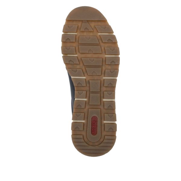 Rieker Men's shoes | Style B0501 Casual Lace-up with zip - Blue | Free Delivery