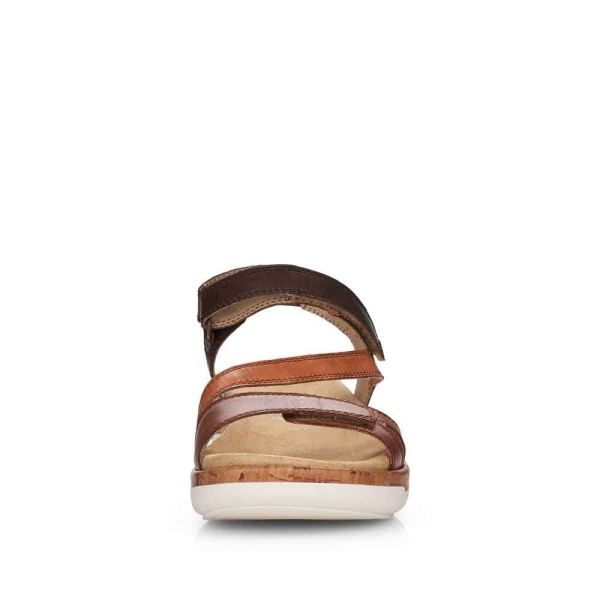 Remonte Women's sandals | Style R6850 Casual Sandal - Brown Combination | Free Delivery