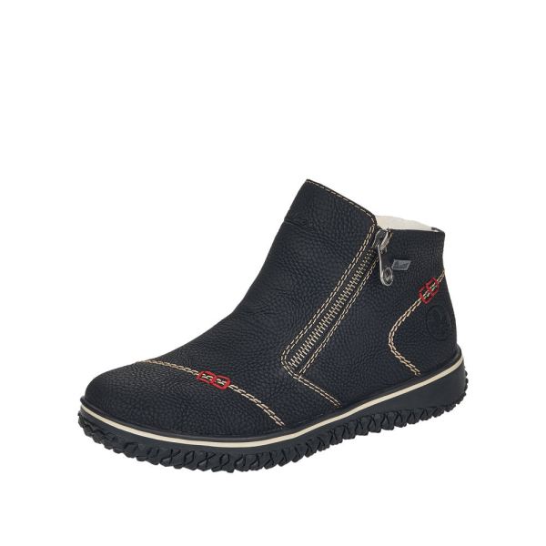 Rieker Synthetic Material Women's short boots| L4270 Ankle Boots - Black | Free Delivery