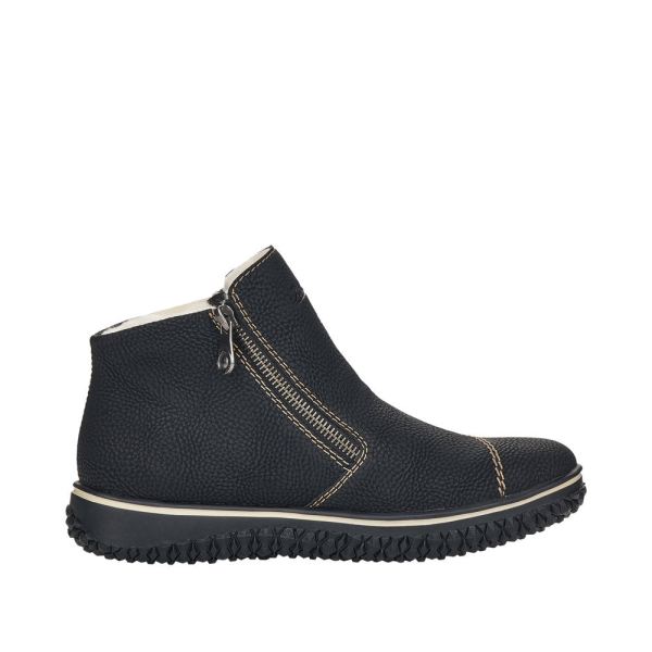 Rieker Synthetic Material Women's short boots| L4270 Ankle Boots - Black | Free Delivery