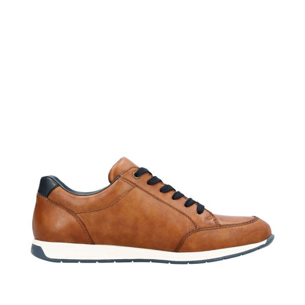 Rieker Men's shoes | Style 11903 Casual Lace-up with zip - Brown | Free Delivery