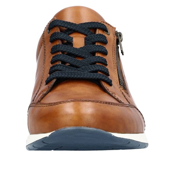 Rieker Men's shoes | Style 11903 Casual Lace-up with zip - Brown | Free Delivery