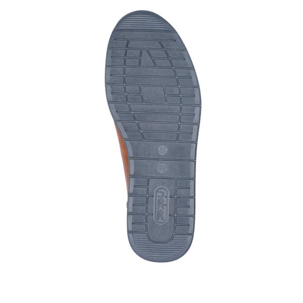 Rieker Men's shoes | Style 11903 Casual Lace-up with zip - Brown | Free Delivery