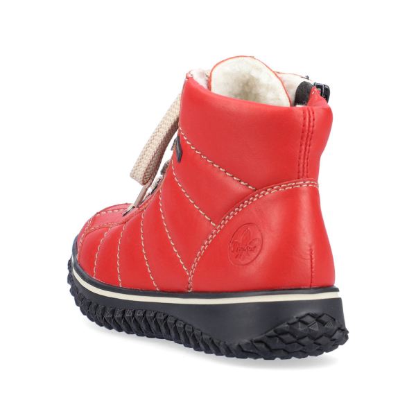 Rieker Synthetic leather Women's Short Boots| Z4215 Ankle Boots - Red | Free Delivery