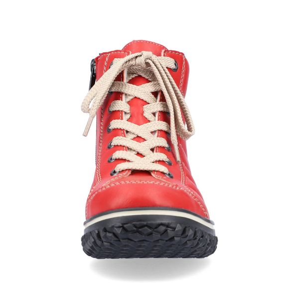 Rieker Synthetic leather Women's Short Boots| Z4215 Ankle Boots - Red | Free Delivery