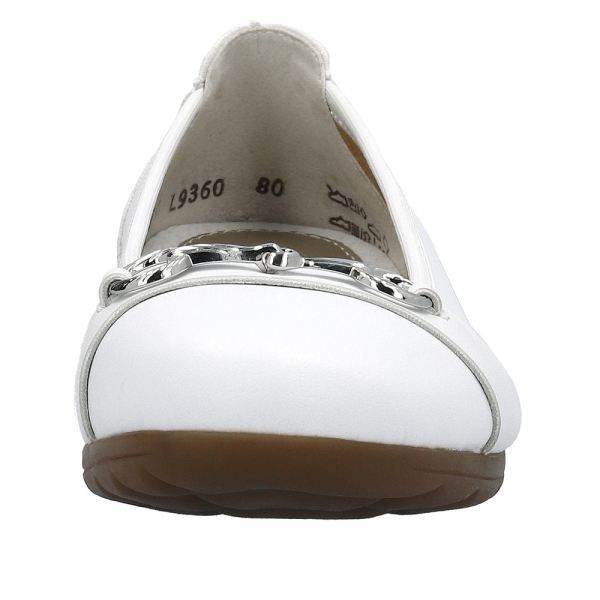 Rieker Women's shoes | Style L9360 Dress Ballerina - White | Free Delivery