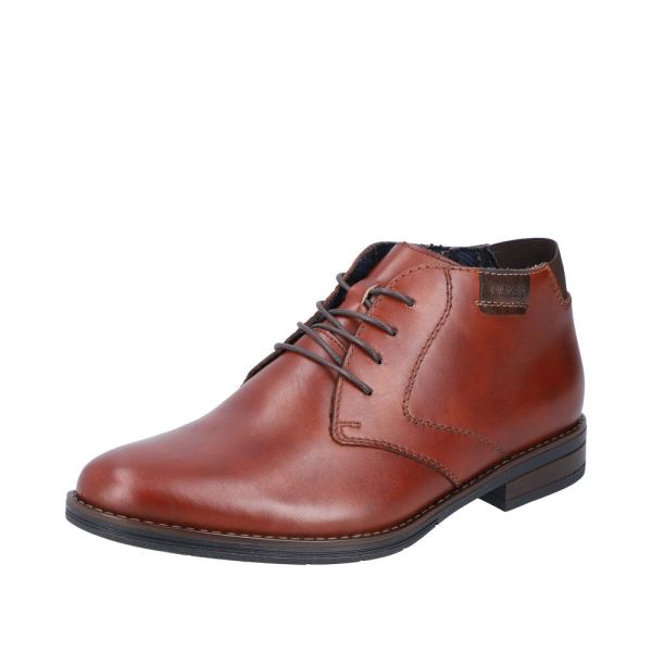 Rieker Leather Men's Boots| 10301 Ankle Boots - Red | Free Delivery