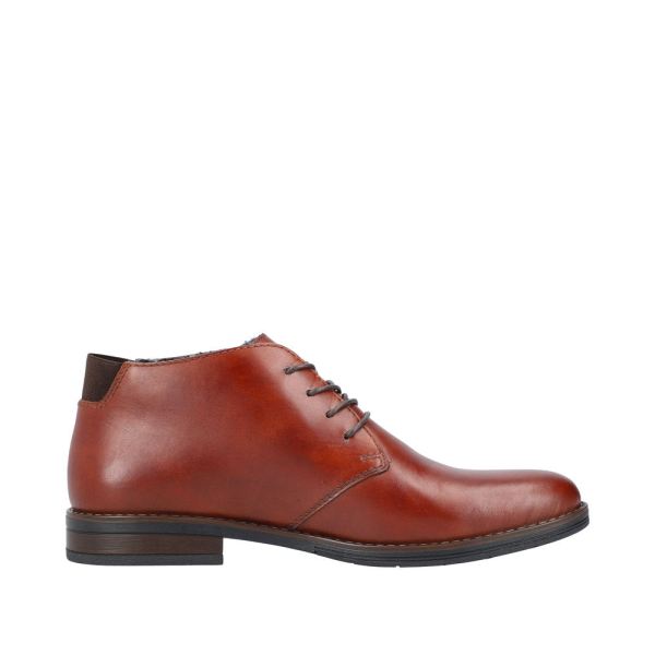 Rieker Leather Men's Boots| 10301 Ankle Boots - Red | Free Delivery