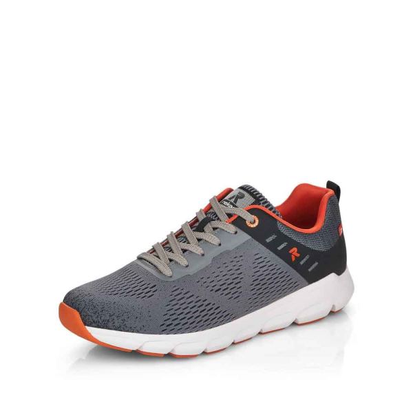 Rieker EVOLUTION Men's shoes | Style 07806 Athletic Lace-up - Grey | Free Delivery