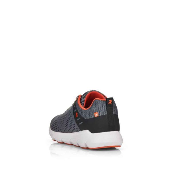 Rieker EVOLUTION Men's shoes | Style 07806 Athletic Lace-up - Grey | Free Delivery