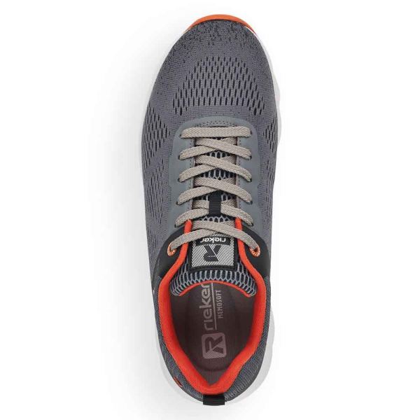 Rieker EVOLUTION Men's shoes | Style 07806 Athletic Lace-up - Grey | Free Delivery