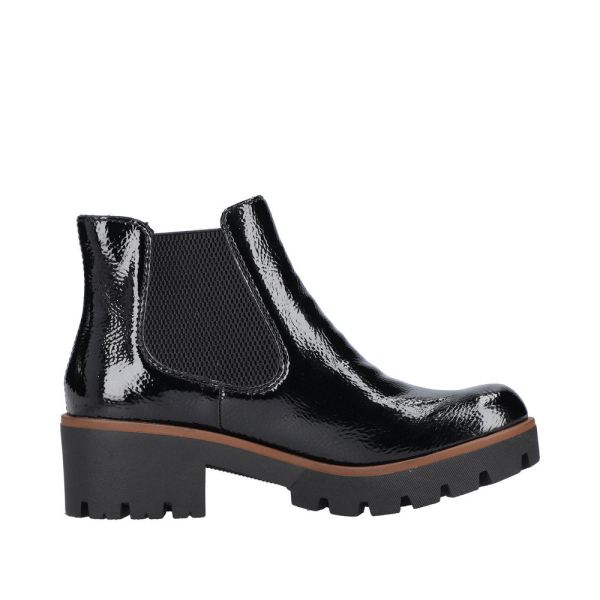 Rieker Synthetic Material Women's short boots | 79265 Ankle Boots - Black | Free Delivery