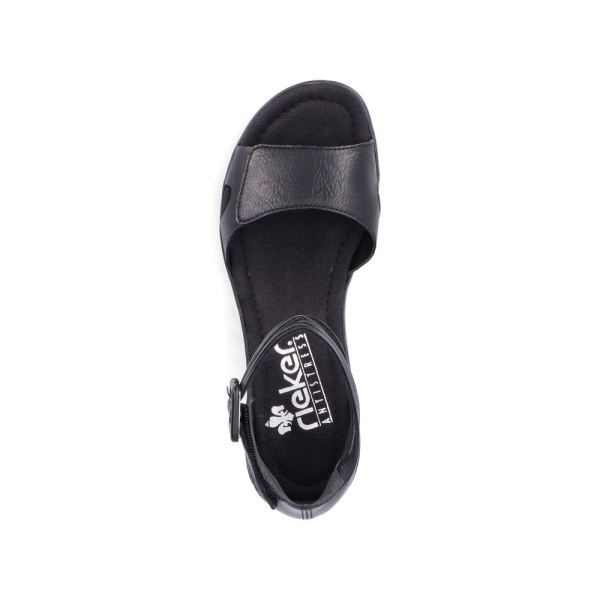 Rieker Women's sandals | Style 68194 Dress Sandal - Black | Free Delivery