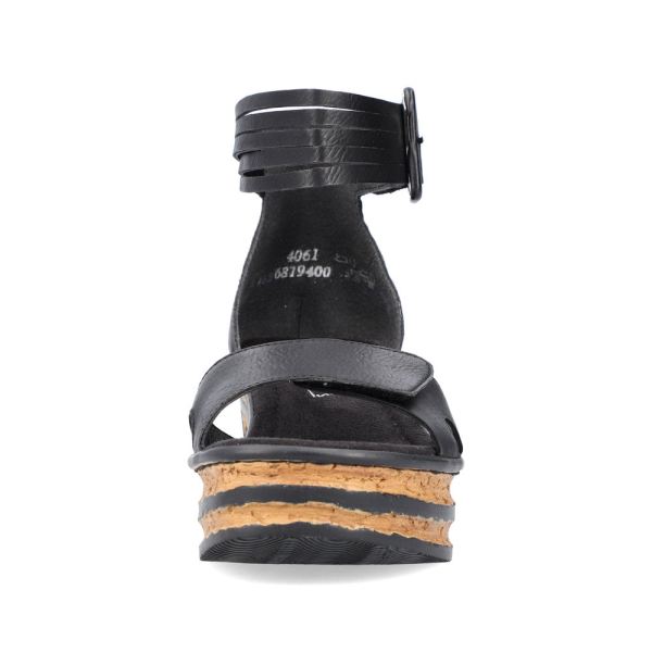 Rieker Women's sandals | Style 68194 Dress Sandal - Black | Free Delivery