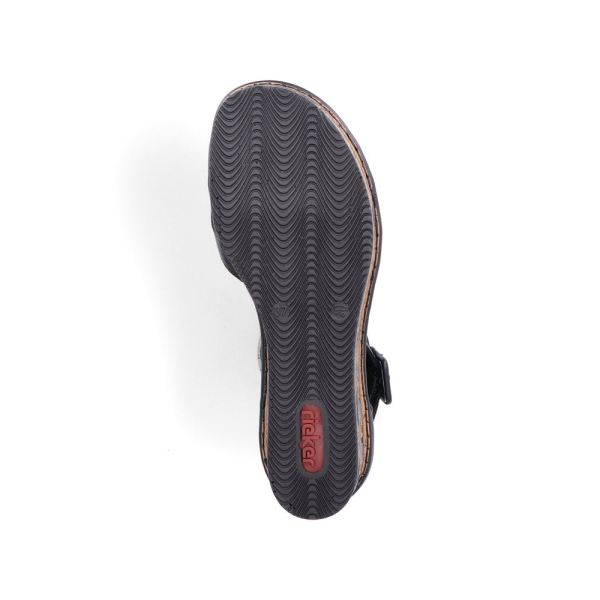 Rieker Women's sandals | Style 68194 Dress Sandal - Black | Free Delivery