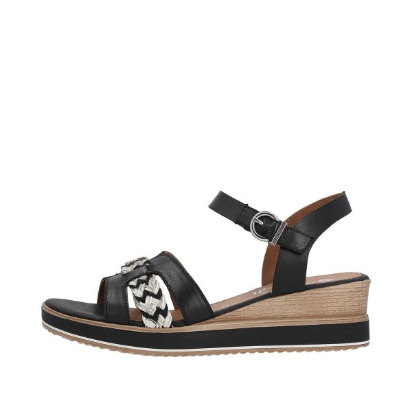 Remonte Women's sandals | Style D6461 Dress Sandal - Black Combination | Free Delivery