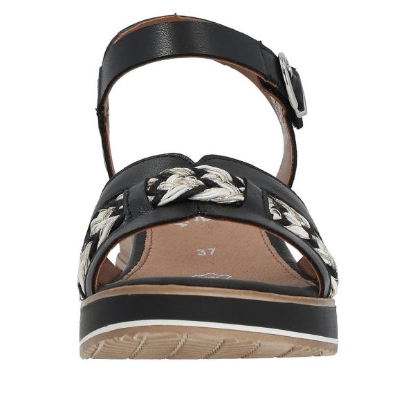 Remonte Women's sandals | Style D6461 Dress Sandal - Black Combination | Free Delivery