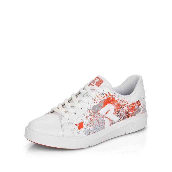 Rieker EVOLUTION Women's shoes | Style 41901 Athletic Lace-up - White Combination | Free Delivery
