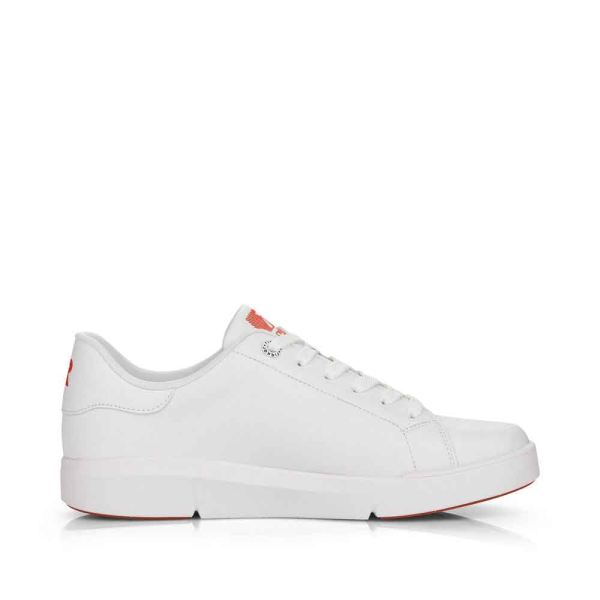 Rieker EVOLUTION Women's shoes | Style 41901 Athletic Lace-up - White Combination | Free Delivery