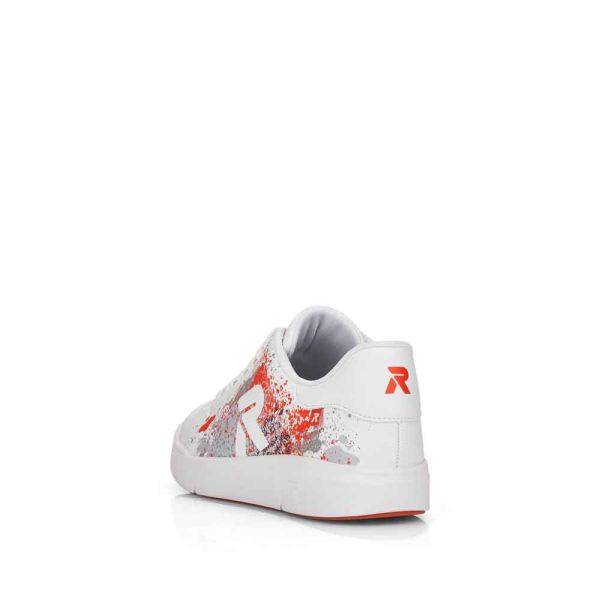 Rieker EVOLUTION Women's shoes | Style 41901 Athletic Lace-up - White Combination | Free Delivery