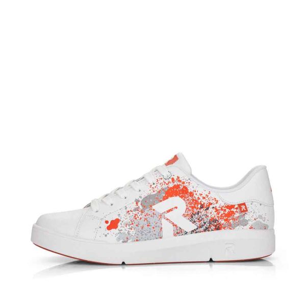 Rieker EVOLUTION Women's shoes | Style 41901 Athletic Lace-up - White Combination | Free Delivery