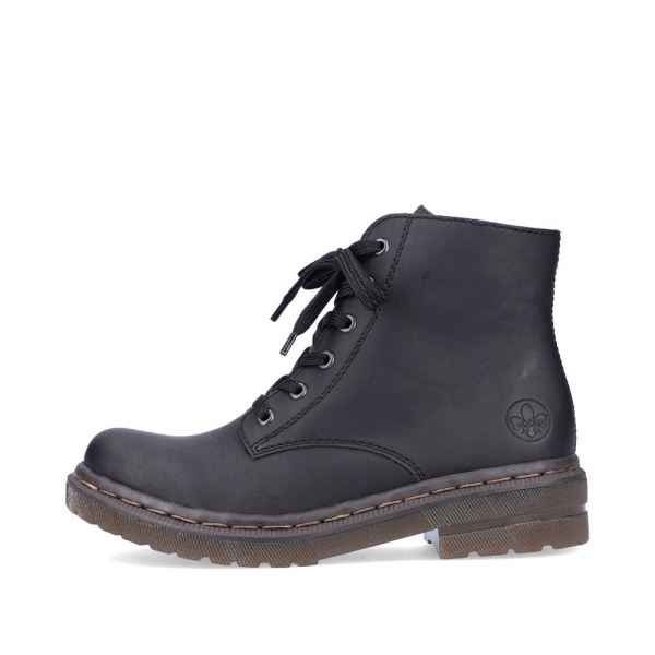 Rieker Synthetic leather Women's short boots | 78240 Ankle Boots - Black | Free Delivery