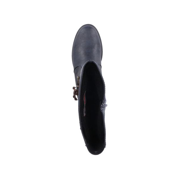 Rieker Synthetic Material Women's' Tall Boots| 91694 Tall Boots - Blue | Free Delivery