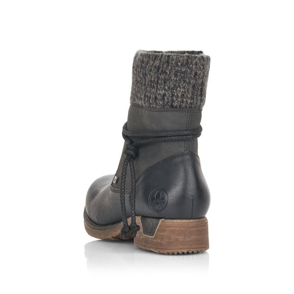 Rieker Synthetic Material Women's short boots| 79688 Ankle Boots - Black | Free Delivery