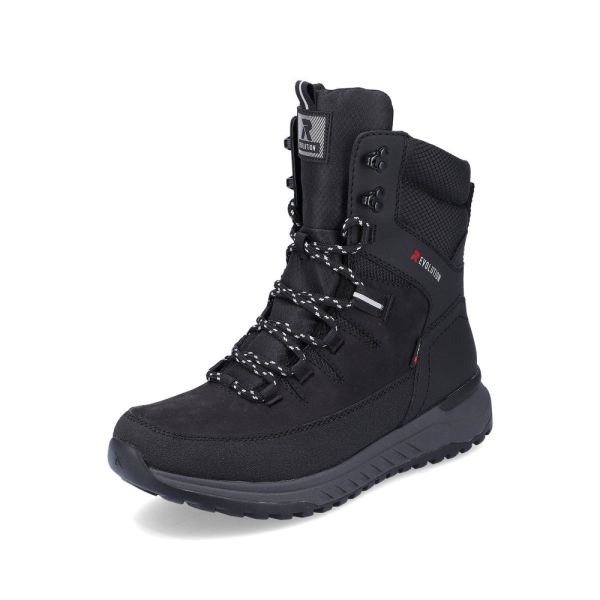 Rieker EVOLUTION Synthetic leather Men's boots | U0171 Ankle Boots Fiber Grip - Black | Free Delivery