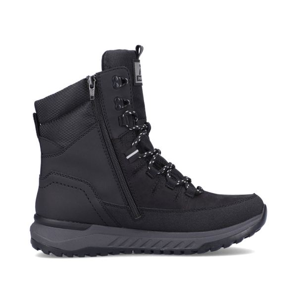 Rieker EVOLUTION Synthetic leather Men's boots | U0171 Ankle Boots Fiber Grip - Black | Free Delivery
