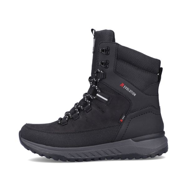 Rieker EVOLUTION Synthetic leather Men's boots | U0171 Ankle Boots Fiber Grip - Black | Free Delivery