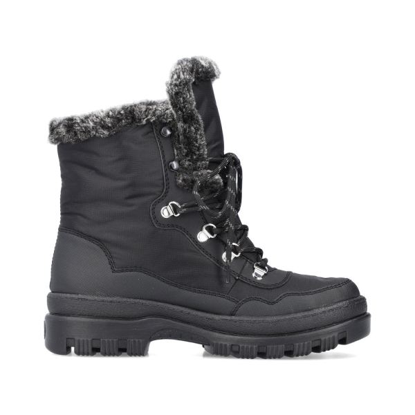 Rieker Textile Women's Mid height boots| X9034 Mid-height Boots - Black | Free Delivery
