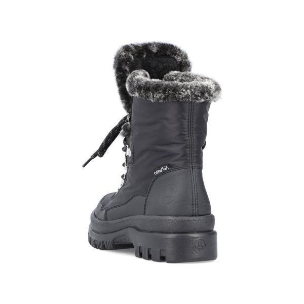 Rieker Textile Women's Mid height boots| X9034 Mid-height Boots - Black | Free Delivery