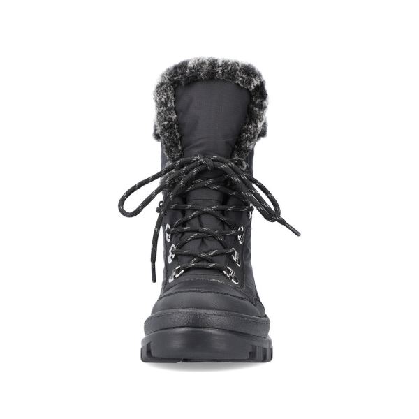 Rieker Textile Women's Mid height boots| X9034 Mid-height Boots - Black | Free Delivery