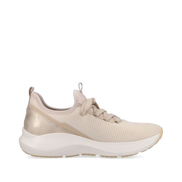 Rieker EVOLUTION Women's shoes | Style 42109 Athletic Slip-on - Beige | Free Delivery