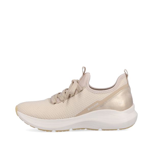 Rieker EVOLUTION Women's shoes | Style 42109 Athletic Slip-on - Beige | Free Delivery