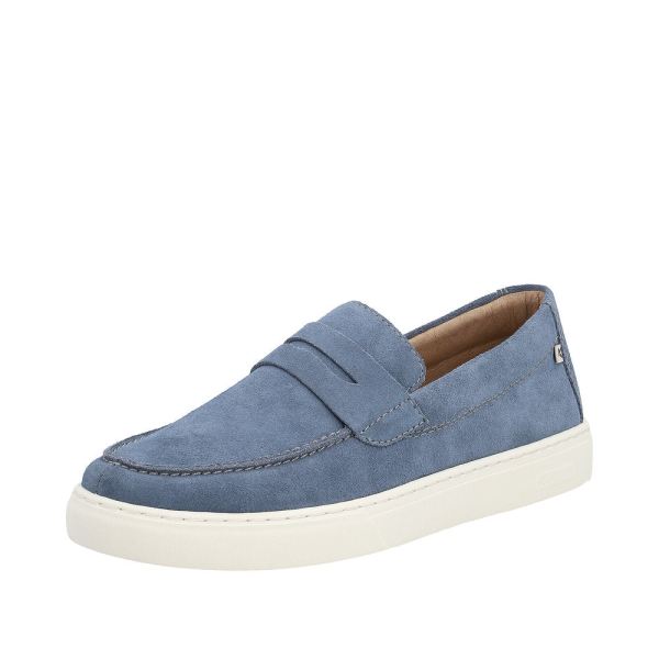 Rieker EVOLUTION Men's shoes | Style U0703 Casual Slip-on - Blue | Free Delivery