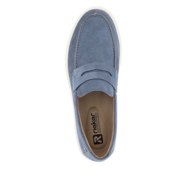 Rieker EVOLUTION Men's shoes | Style U0703 Casual Slip-on - Blue | Free Delivery