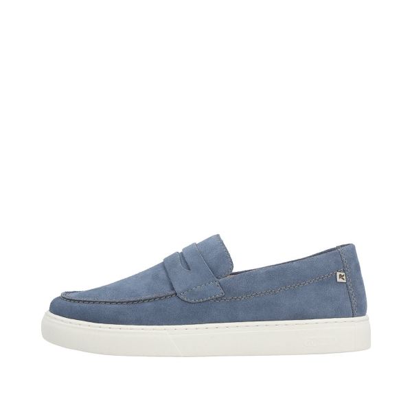Rieker EVOLUTION Men's shoes | Style U0703 Casual Slip-on - Blue | Free Delivery