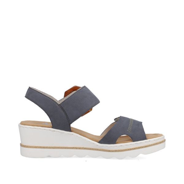 Rieker Women's sandals | Style 67476 Dress Sandal - Blue Combination | Free Delivery