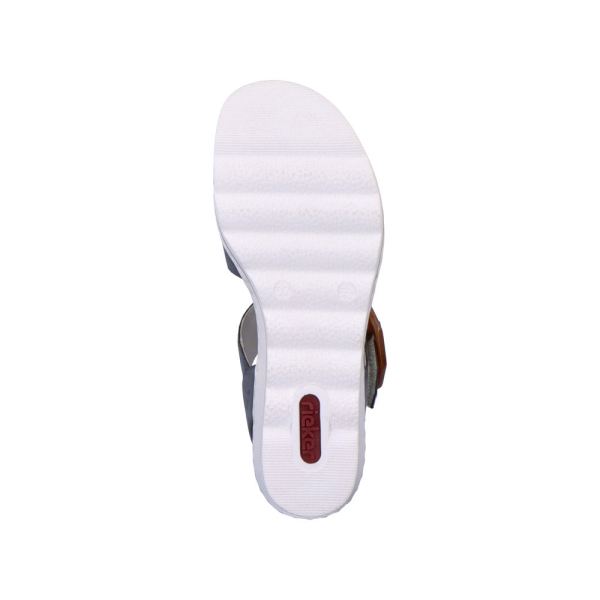 Rieker Women's sandals | Style 67476 Dress Sandal - Blue Combination | Free Delivery