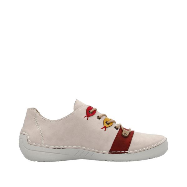 Rieker Women's shoes | Style 52510 Casual Lace-up - Pink | Free Delivery