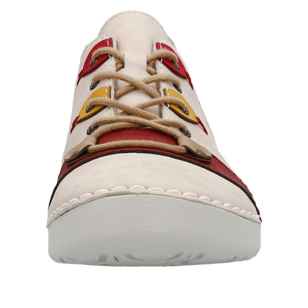 Rieker Women's shoes | Style 52510 Casual Lace-up - Pink | Free Delivery