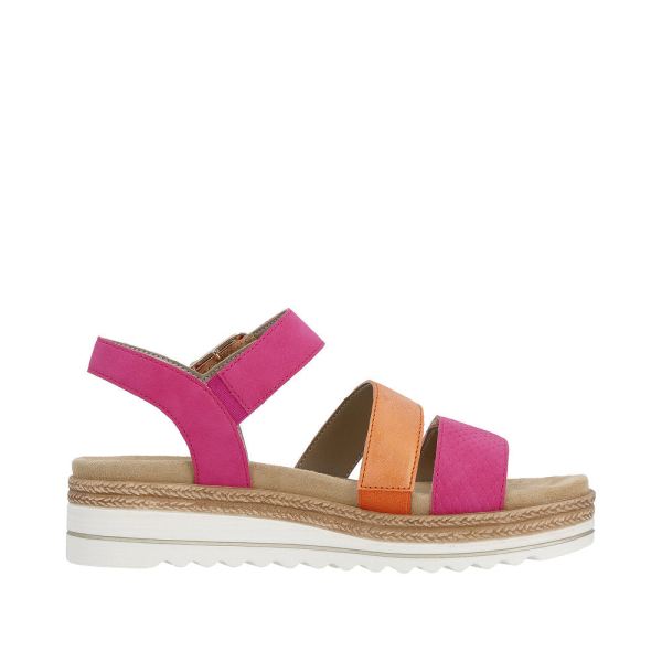 Remonte Women's sandals | Style D0Q55 Casual Sandal - Pink | Free Delivery