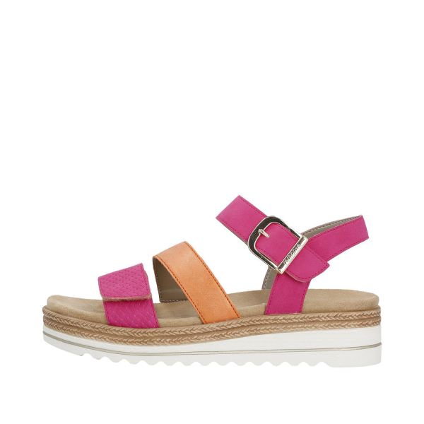 Remonte Women's sandals | Style D0Q55 Casual Sandal - Pink | Free Delivery