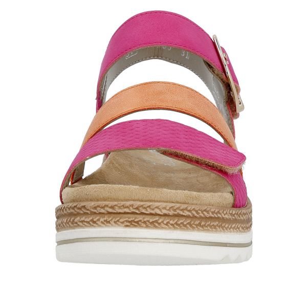 Remonte Women's sandals | Style D0Q55 Casual Sandal - Pink | Free Delivery
