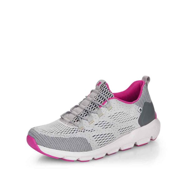 Rieker EVOLUTION Women's shoes | Style 40403 Athletic Slip-on - White Combination | Free Delivery