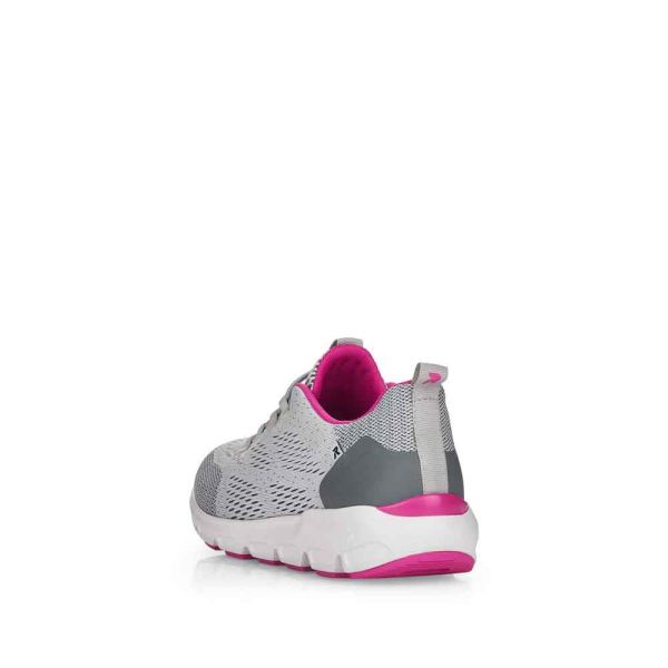 Rieker EVOLUTION Women's shoes | Style 40403 Athletic Slip-on - White Combination | Free Delivery