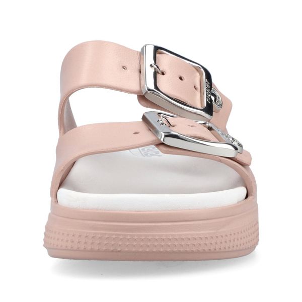 Rieker Women's sandals | Style P2180 Casual Mule - Pink | Free Delivery